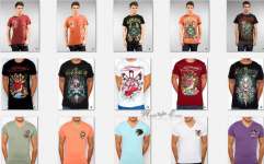 Ed Hardy Fake Men T-Shirts Fashion Shirt Apparel Clothing Wholesale Cheap