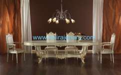 jepara mebel meja makan set dengan ukiran high class dan warna leaf yang mahal by Dwira Jepara Furniture .CV