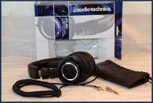 AUDIO TECHNICA ATH-M50 Professional Studio Monitor Headphones ( with coiled cable)