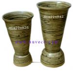 bamboo and rattan vase from Vietnam