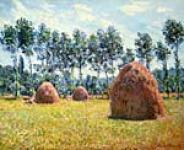 Haystacks Giverny - Claude Monet