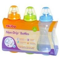 Nuby Non-Dripâ¢ Bottle 10 oz,  Standard Neck