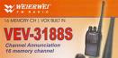 HANDY TALKY WEIERWEI VEV-3188 VHF/ UHF