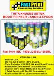 TINTA FAST PRINT 100ml/200ml/1000ml KHUSUS UNTUK MODIFIKASI PRINTER