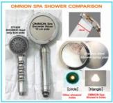 Shower Ion Negatif (Anion) - OMNION Spa Shower