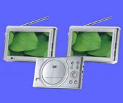 7" Dual Screen DVD/DIVX Player with TV and Games(KD200-705DTV)