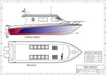 Kapal Penumpang Fiber / Passanger Boat Fiberglass / speed boat 8 Meter