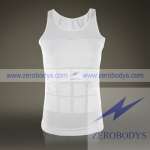 ZEROBODYS Incredible Mens Body Shaper Vest ( White 107)