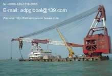 Sell used floating crane 600t 600 ton used crane barge 600t