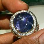 BLUE SAPPHIRE STAR 19 CTS