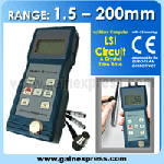 Digital Ultrasonic Thickness Gauge Meter 1.5 - 200mm