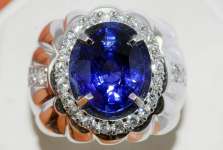 Batu Mulia Sparkling Royal Blue Safir TOP Luster ( SPC 025)