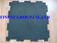 interlock rubber tile/rubber mat