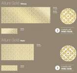 wall decors: ming allure gold
