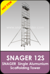 Snager Single Aluminium Scaffolding Tower ( Model : Snager12S ) / Perancah Aluminium yang Ringan dan Mudah dibongkar Pasang