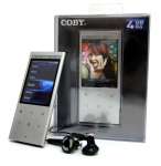 COBY MP767 HiEnd 2,  4" Video,  Radio,  Speaker MP4 player 4GB silver