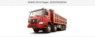 Howo 10x6 dump truck,  Howo 10x6 tipper,  10x6 tipper,  10x6 dump truck
