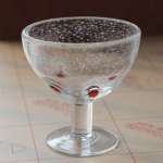 Handmade glass for margarita or ice cream