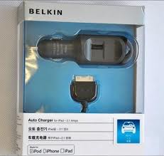 Car charger + synch cable belkin ( F8Z634) untuk ipad 1 ipad 2 iPhone dan iPod Touch