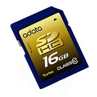 Adata Turbo Series 16GB Class 10 SDHC Flash Media Card