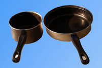 Sauce pan coated