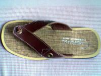 sandal kulit CENVIL (model jepit fleksibel)
