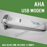 Modem AHA Olive VME 110 EVDO 3,  1 Mbps free Internet 50 hari