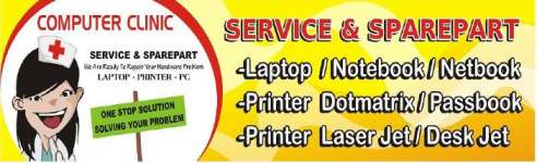 Service & Sparepart Laptop dan Passbook Printer