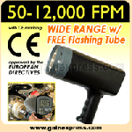 Digital Handheld Stroboscope 50-12,  000 FPM 110V / 220V