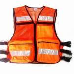 Safety Vest with Orange Mesh and High Visibility Reflective ( SROW-03)