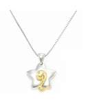 Zodiac pendant - wish silver color golden snake