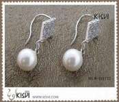925 fashion sterling earring with immitation pearl W-AS1172