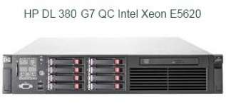 HP DL 380 G7 QC INTEL XEON E5620