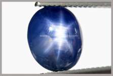 Batu Mulia Royal Blue Safir Star No Heat ( BSS 076)