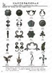 sell wrought iron cast steel flower leaves,  spears,  finials, collars