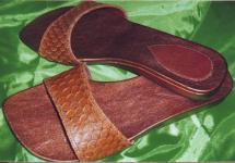 Slipper from Fish leather,  code RWG 104
