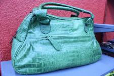 Handbag crocodile motyf of leather