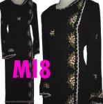 Jubah Hitam Saudi Bunga Melati 8 ( Ml8)