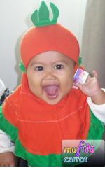 jilbab Anak Carrot