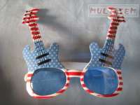 Lets Rock Party Guitar Sunglasses
