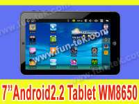 New Hot 7-inch Android2.2 Tablet PC PB723GA WM8650 800MHZ Flash10.1 G-Sensor eReader Camera Ipad Epad Apad China