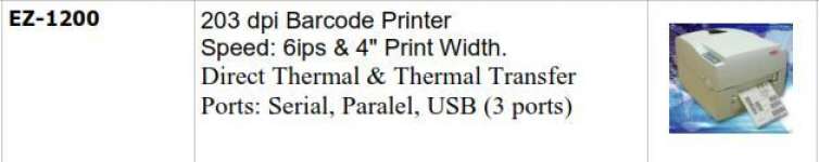 Barcode Printer Godex EZ-1200