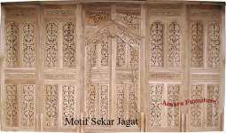 Gebyok Pelaminan Motif Sekar Jagat