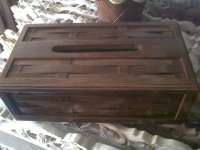 kotak tisu anyaman kayu