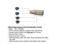 Paket CCTV Dome CCD 420 TV lines with IR Rp 7.500.000