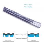 Vacuum PVC jacketed flexible metallic conduit for high flex wiring installation