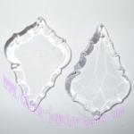 clear baroque crystal acrylic pendants