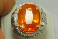 Batu Mulia Orange Saphire ( SPC 020) + Sertifikat = SOLD OUT / TERJUAL