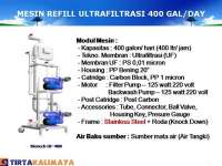 Mesin Air Minum Isi Ulang Ultrafiltrasi ( UF) 400 Galon/ Hari