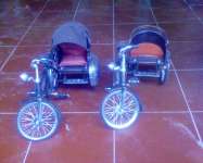 miniatur sepeda cina/ sepeda roda tiga/ miniatur sepeda